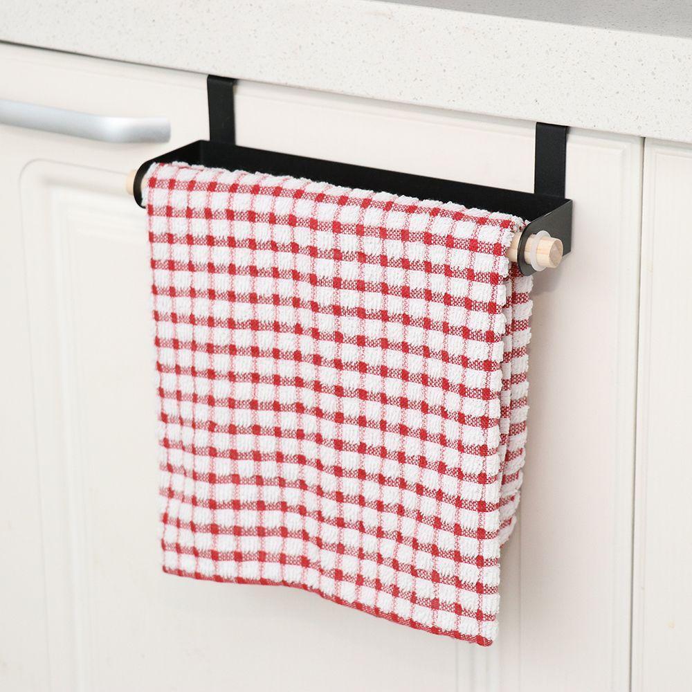 KUNHEV Giá Đỡ Khăn Treo Tường Bằng Gỗ Dành Cho Nhà Bếp