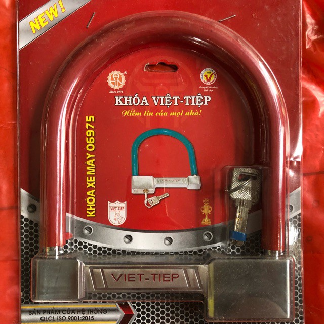 KHÓA XE MÁY CHỮ U - KHÓA CHỐNG TRỘM VIỆT TIỆP 06975