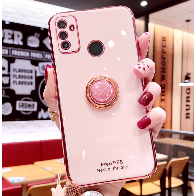 ỐP LƯNG SILICON OPPO A53 KÈM IRING SANG TRỌNG