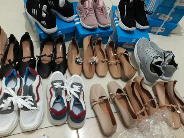 Giày búp bê công chúa nơ ngang đế 3 phân