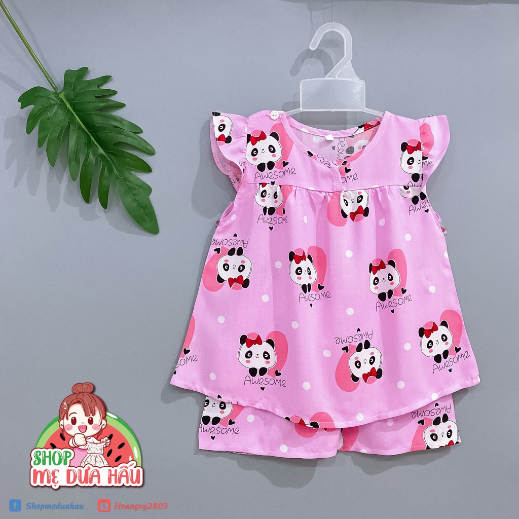 Bộ tole/ Bộ lanh ngắn babydoll đô chéo bé gái size 6-30kg (được chọn mẫu, Link 2)