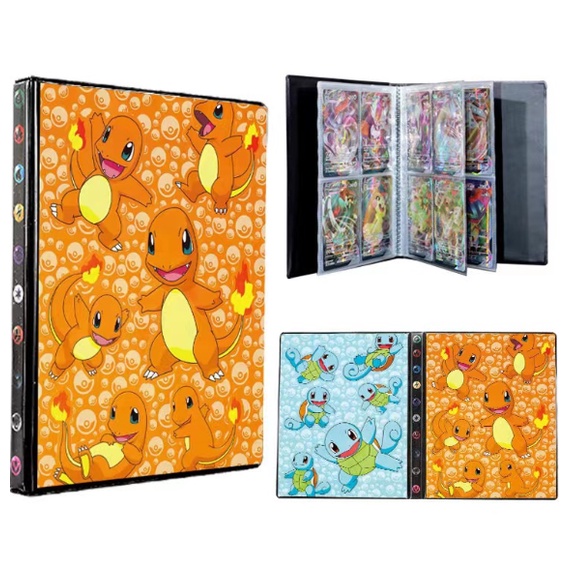 Sách Đựng Bộ Sưu Tập Thẻ Bài Pokemon, Khe Đựng 240  Thẻ Bài Các Nhân Vật Yêu Thích Của Bé