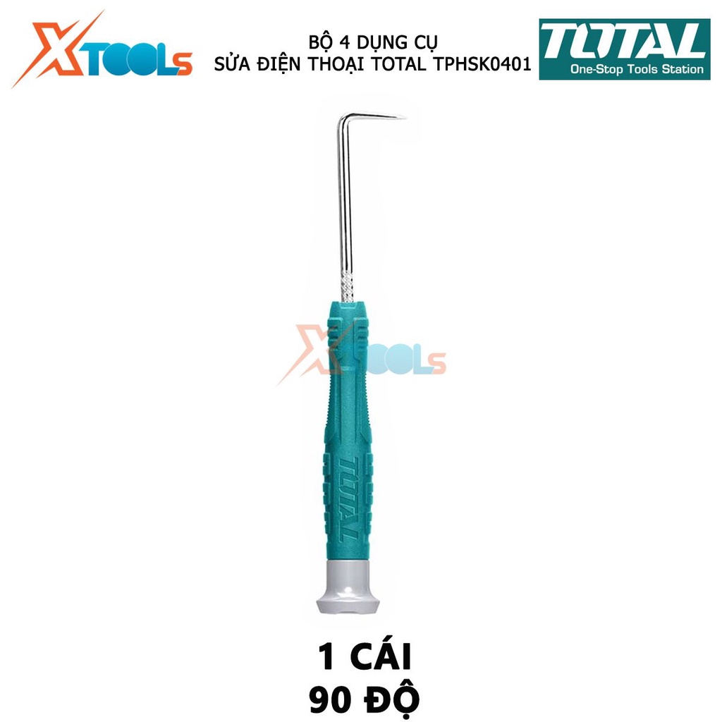 Bộ 4 dụng cụ móc roan TOTAL TPHSK0401 bộ dụng cụ sửa chữa tình trạng hỏng hóc của điện thoại