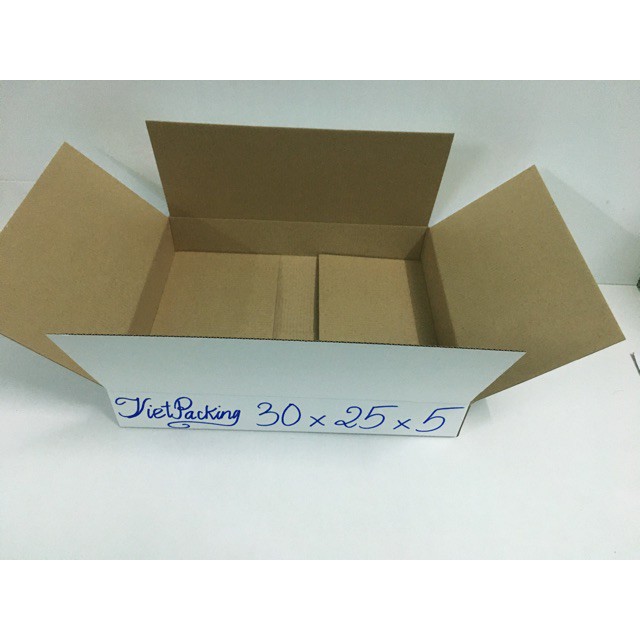 [DÙNG LÀ SANG] 20 hộp carton đựng quần áo size 30x25x5 màu trắng