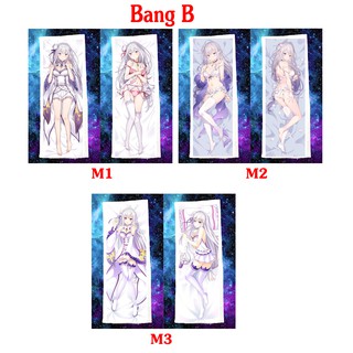 Gối ôm dài Emilia Re:zero dài 1mx40cm có bông