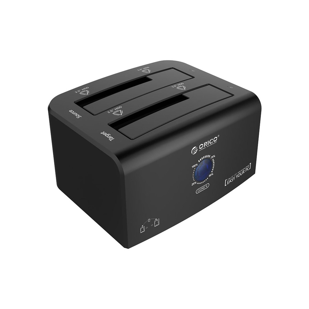 [New promo]Double Disk Position Offline Copy Hard Disk Base Hard Drive Docking Station | BigBuy360 - bigbuy360.vn