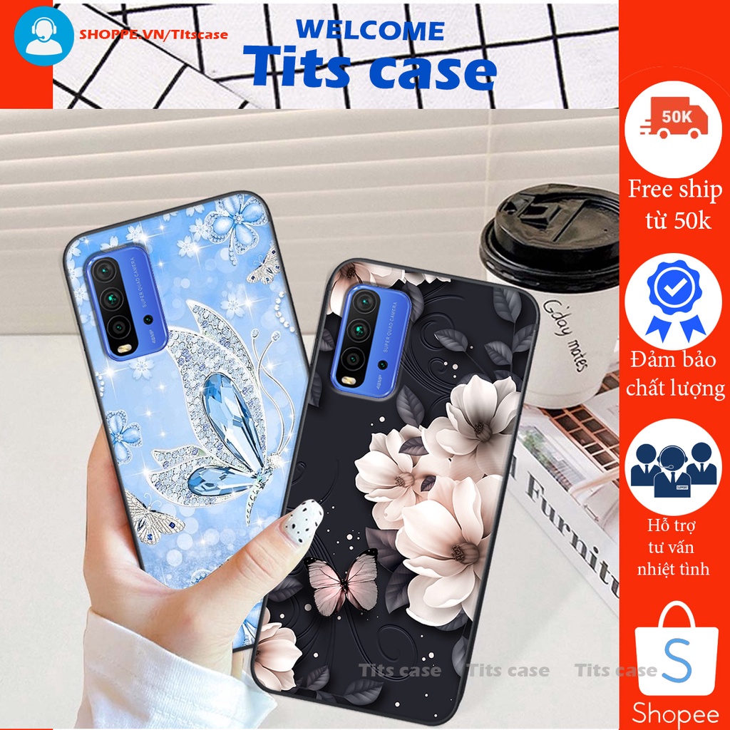 Ốp lưng  Xiaomi REDMI 9T in hình thiên nga,hoa may mắn, đặc sắc ĐỘC - LẠ - BỀN