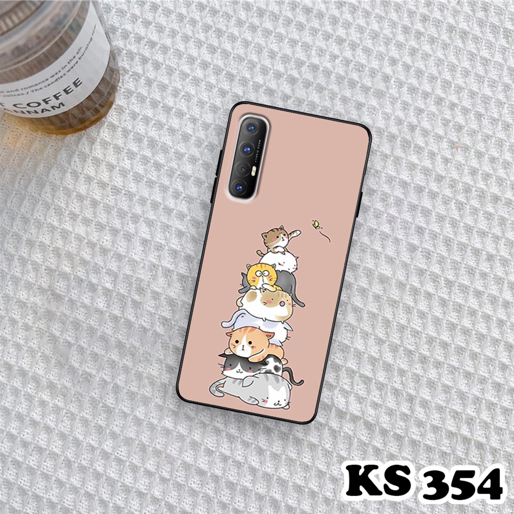 Ốp lưng Oppo Reno 3 - Oppo Reno 3 Pro - Ốp in hình Cat&amp;Bear đáng yêu - Chất liệu TPU siêu bền