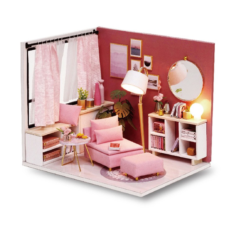 KHO-HN * Bộ lắp ghép nhà búp bê - Căn phòng nghỉ ngơi Happy Time