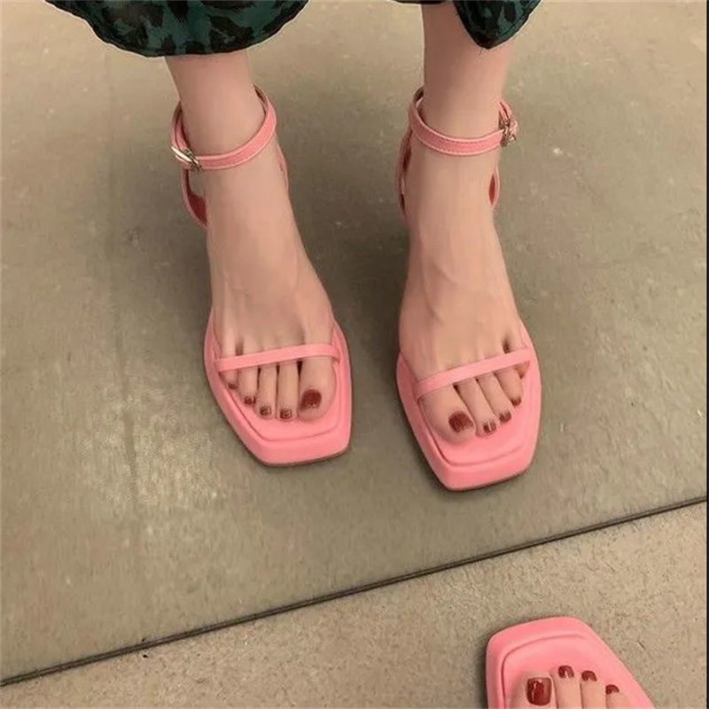 Giày Sandal Cao Gót Phong Cách Thời Trang Roman Mùa Hè 2022 Dành Cho Nữ