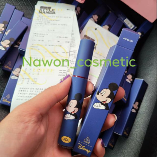 Son tint 3ce mickey xanh - 3ce Tattoo lip tint #coolest