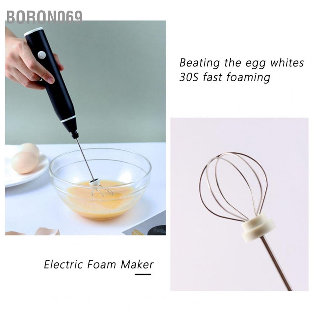 Máy tạo bọt sữa bằng điện USB Máy tạo bọt cà phê Máy trộn Mini Hand ‑ Held Egg Beater Boron069