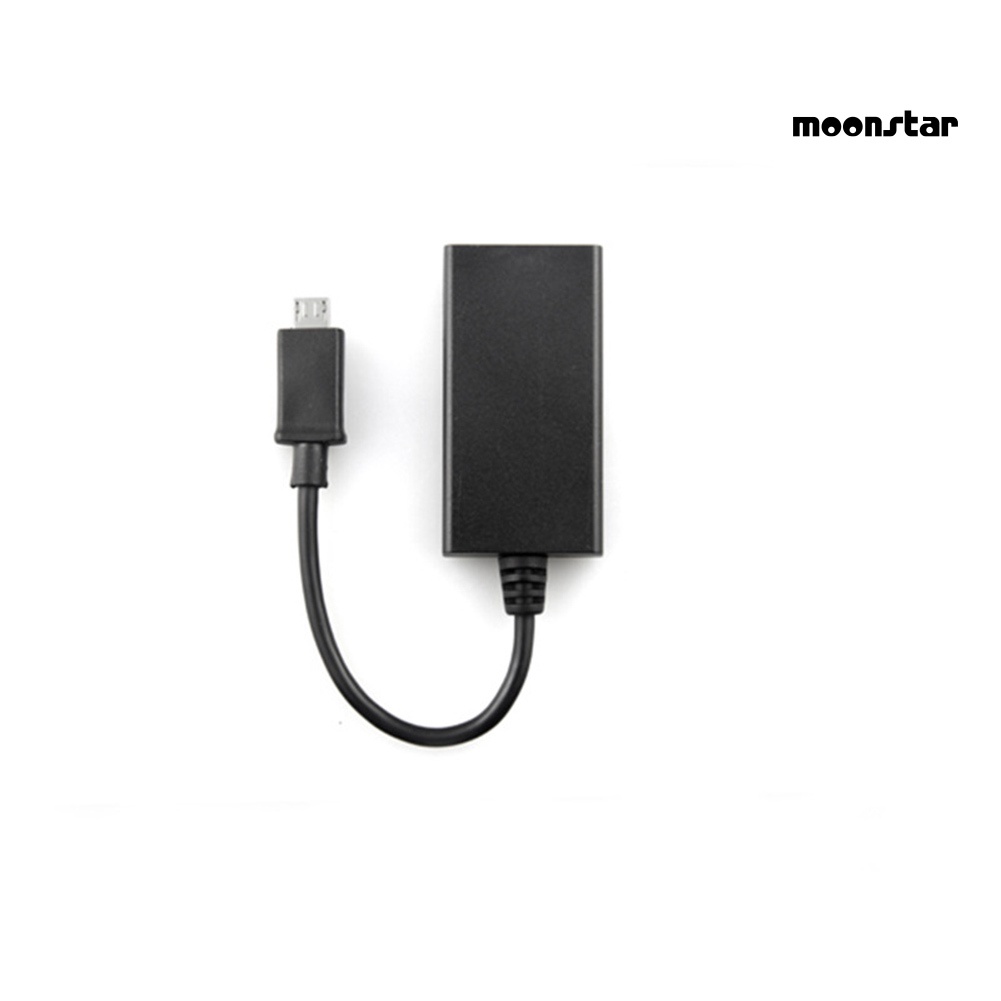 MNmoonstar 5Pin Micro USB Male to HDMI-compatible Female 1080P HD TV Adapter Converter for Android