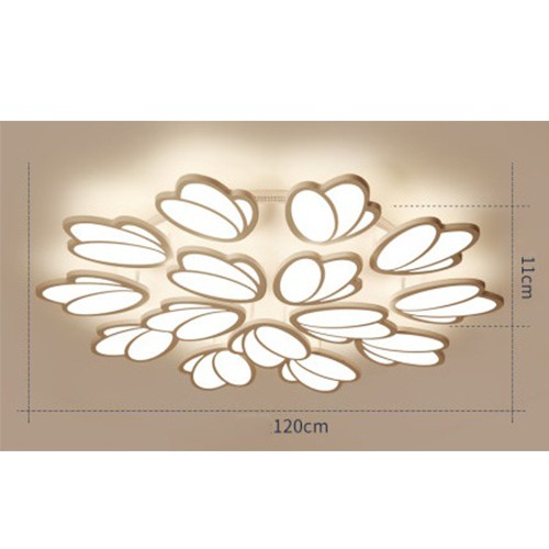 Đèn trần MONSKY LED trang trí 15 ánh hoa ROSE hiện đại tiết kiệm năng lượng