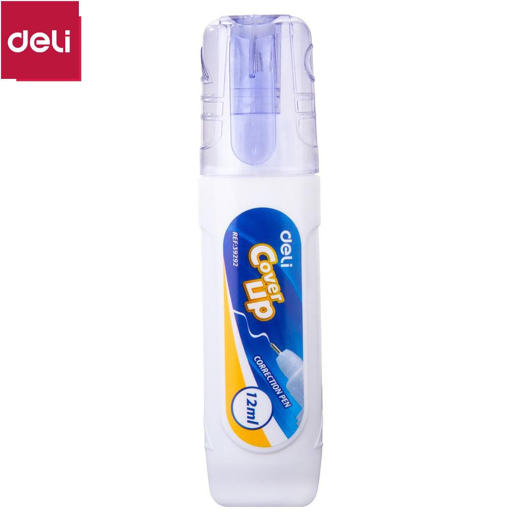 Bút xóa nước 12ml Deli, Xanh dương - 1 cái E39292 [Deli]