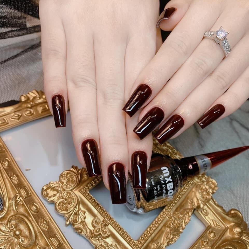 Sơn MxBon tone Đỏ quốc dân làm nail