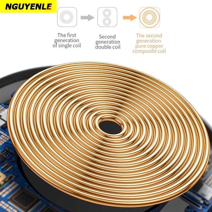 Đế sạc không dây 20W cho Samsung iPcó đèn led mới