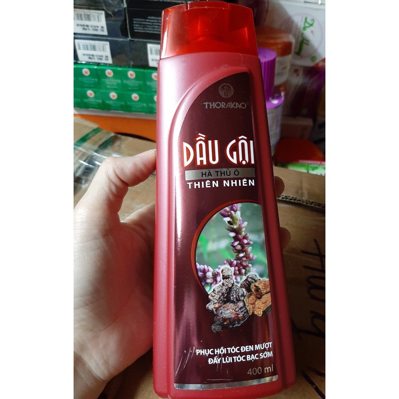 Dầu Gội THORAKAO 400ml 3 Hương gồm : Củ Sả - Mần Trầu ,Chanh Sả Bạc Hà ,Hà Thủ Ô