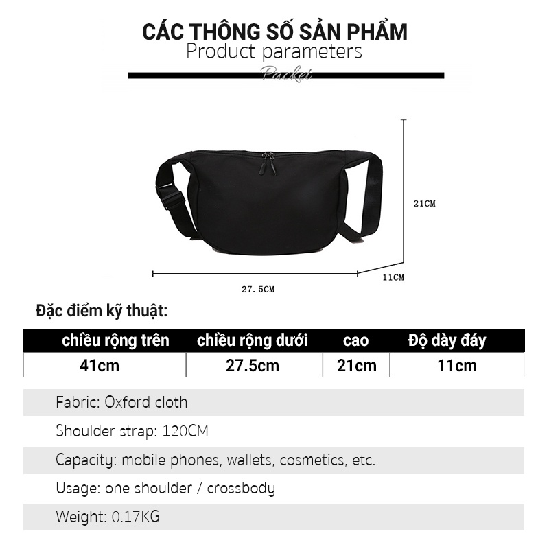 Túi Đeo Chéo Vai Màu Kẹo Trơn Phong Cách Hàn Quốc GYLXB405