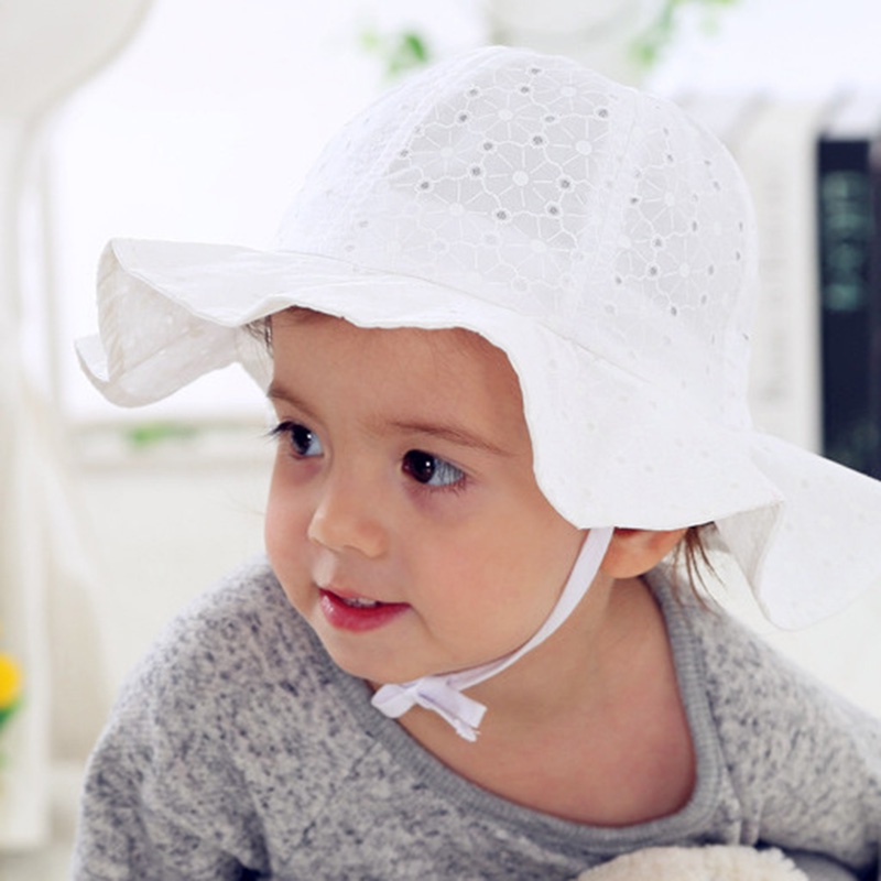 Mũ xô bằng cotton mềm thoáng khí thời trang mùa hè cho bé