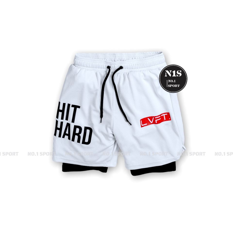 Quần Short 2 Lớp LVFT Lỗ Kim Co Giãn