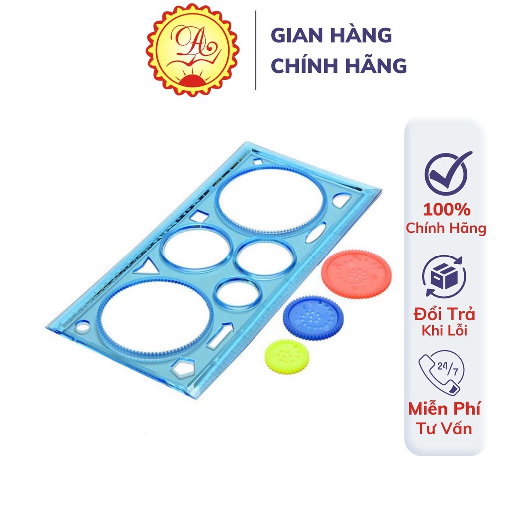 Bộ thước kẻ STATIONERY họa tiết độc đáo làm quen hình học sáng tạo nghệ thuật