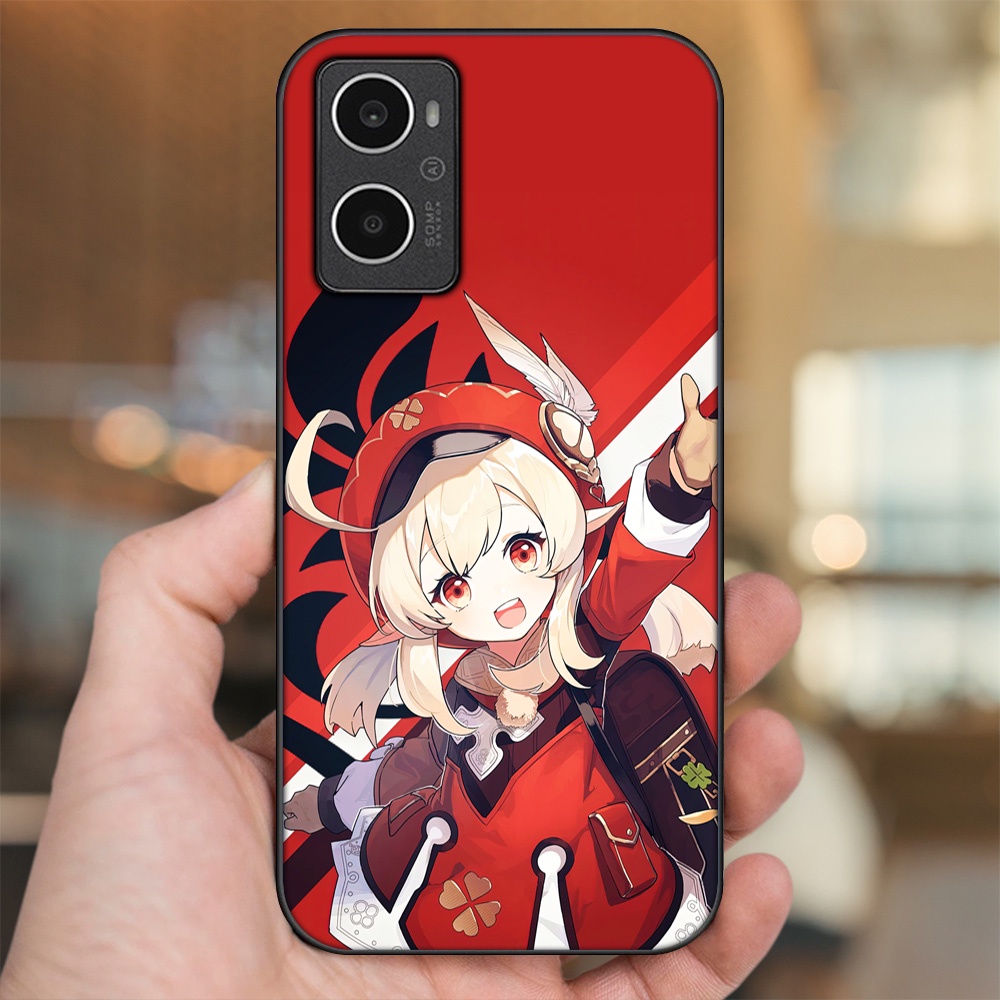 Ốp lưng Oppo A96 4G viền đen in hình Klee Genshin Impact