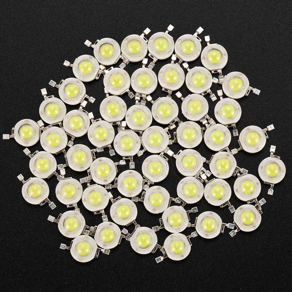 Bộ 50 đèn LED đi ốt công suất cao 1W 3V-3.4V chuyên dụng