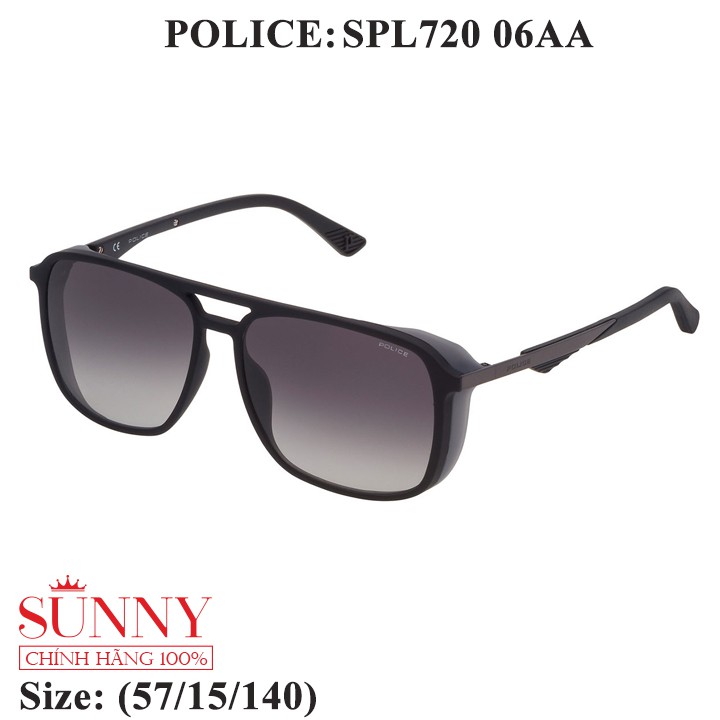 Kính mát chính hãng Police SPL720 màu sắc thời trang, thiết kế dễ đeo bảo vệ mắt