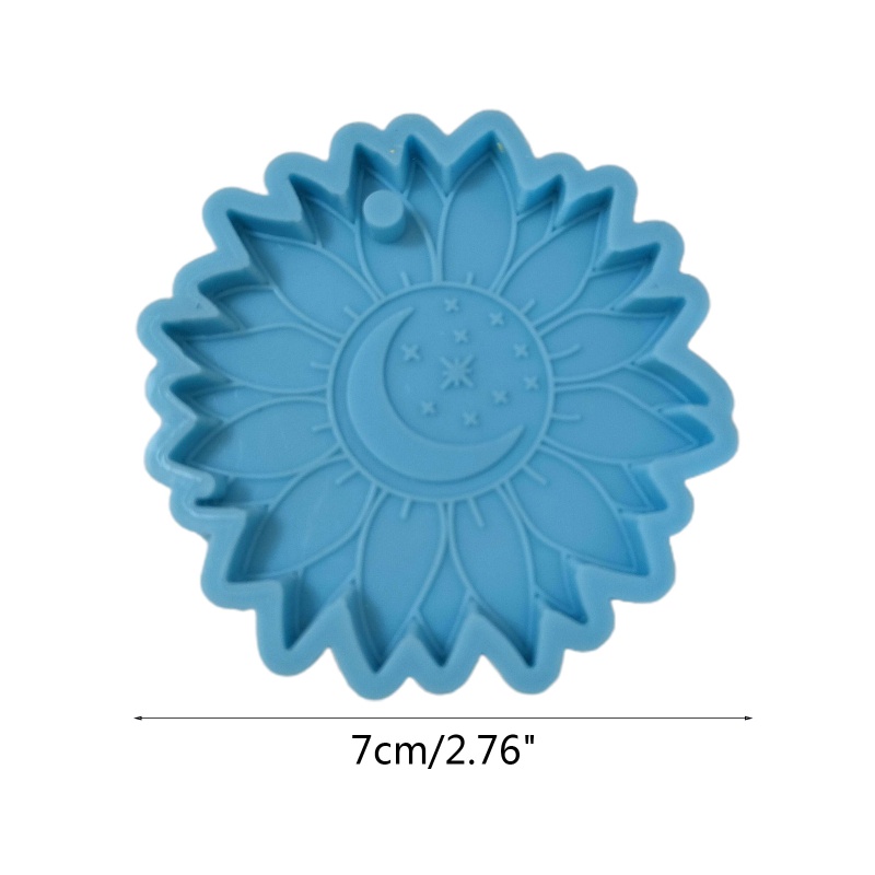 Khuôn Silicone Hình Hoa Hướng Dương Làm Móc Khóa DIY