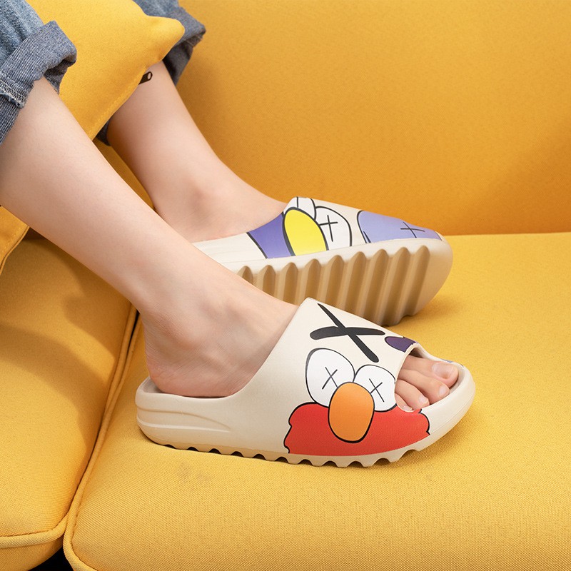 Dép lê quai ngang [HOT HIT] thời trang unisex ulzzang bánh mỳ độn đế Họa tiết siêu êm, siêu nhẹ nam nữ