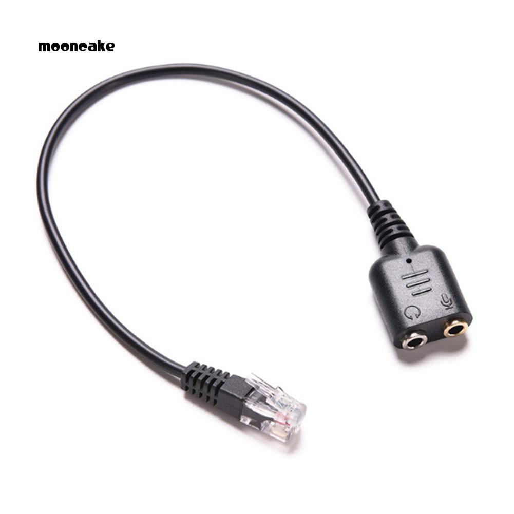 Cáp chuyển đổi tai nghe giắc 3.5mm sang RJ9 cho máy tính