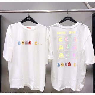 Áo thun cotton RIDU in Phản quang ánh 7 màu GAME OVER siêu đẹp, chất lượng, oversize tay lở, ATPQ2