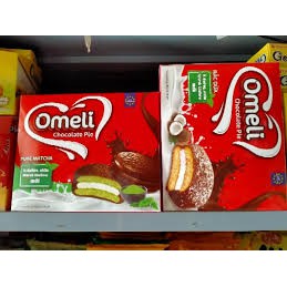 bánh omeli chocolate pie rắc dừa. ít đường mới hộp 12 gói ×25g