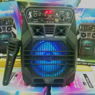 Loa karaoke mn-10 kèm mic có dây