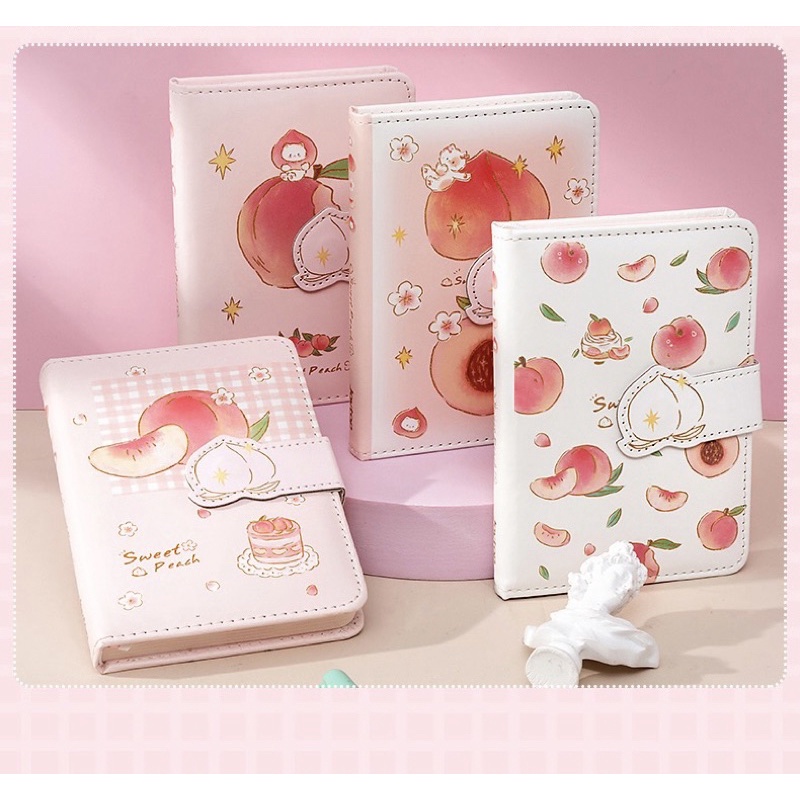 sổ tay Sweet Peach in sẵn hình vẽ quả đào dễ thương
