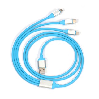 Dây Cáp Sạc Usb Loại C 3 Trong 1 Cho Android/Iphone/Letv
