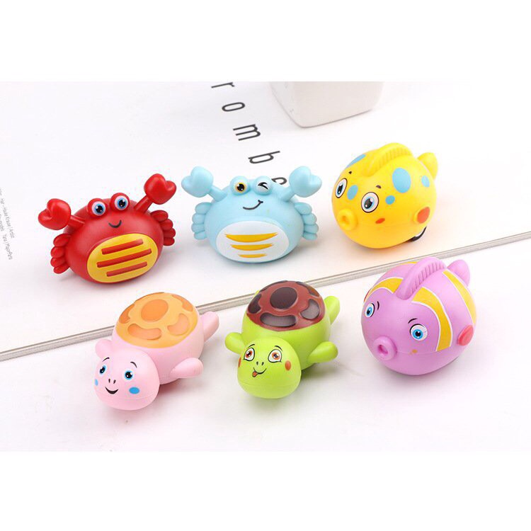 Thú chạy cót Sinh vật biển Rùa, Cua, Cá Cute dành cho bé