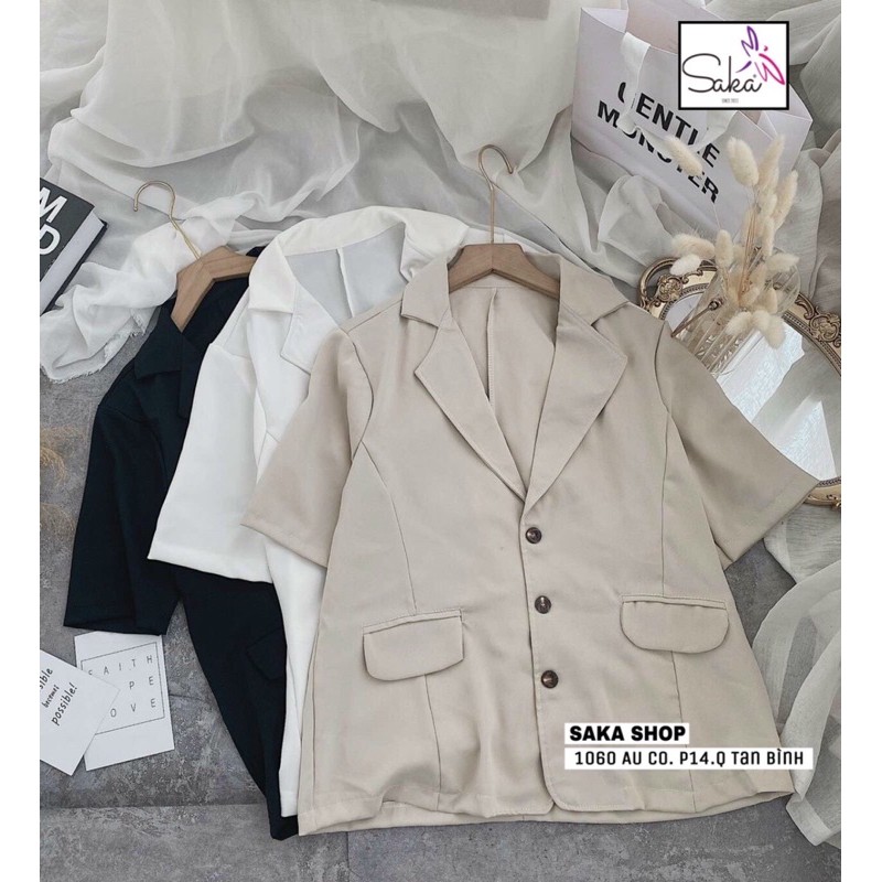 [Ship 30p] Áo khoác vest tay lỡ thời trang vải cao cấp freesize 3 màu thời trang , áo khoác nữ