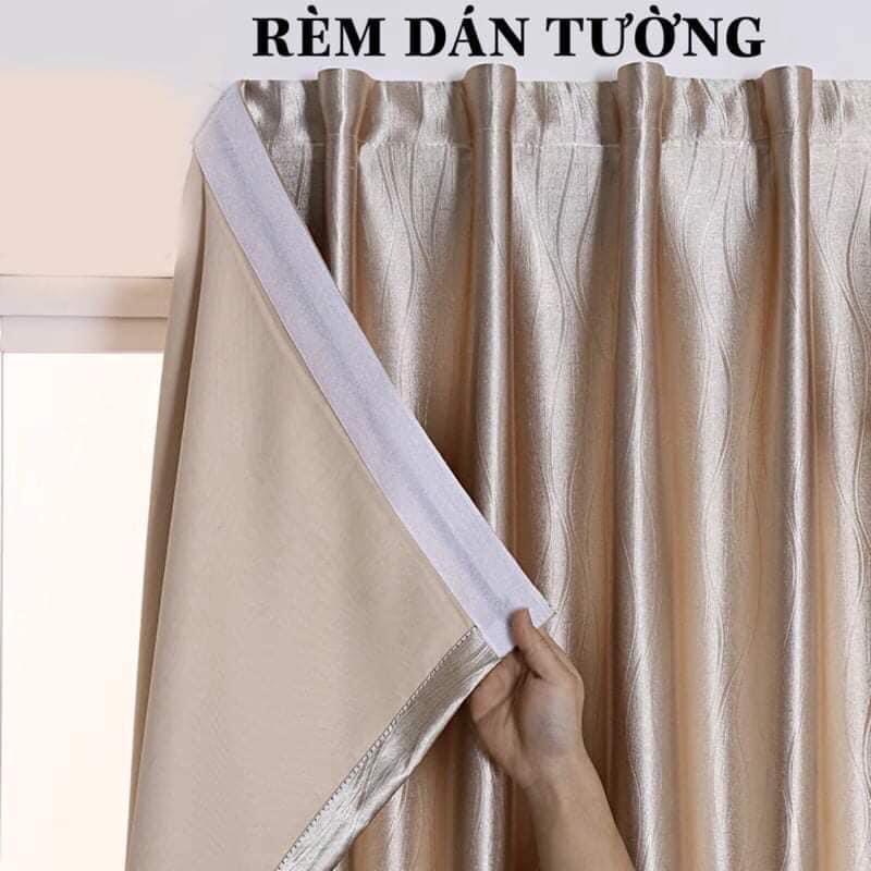 Rèm dán tường cửa sổ chống nắng có keo dán Loại 1 không cần thanh treo khoan tường RemVietGiaSi - CLevinium