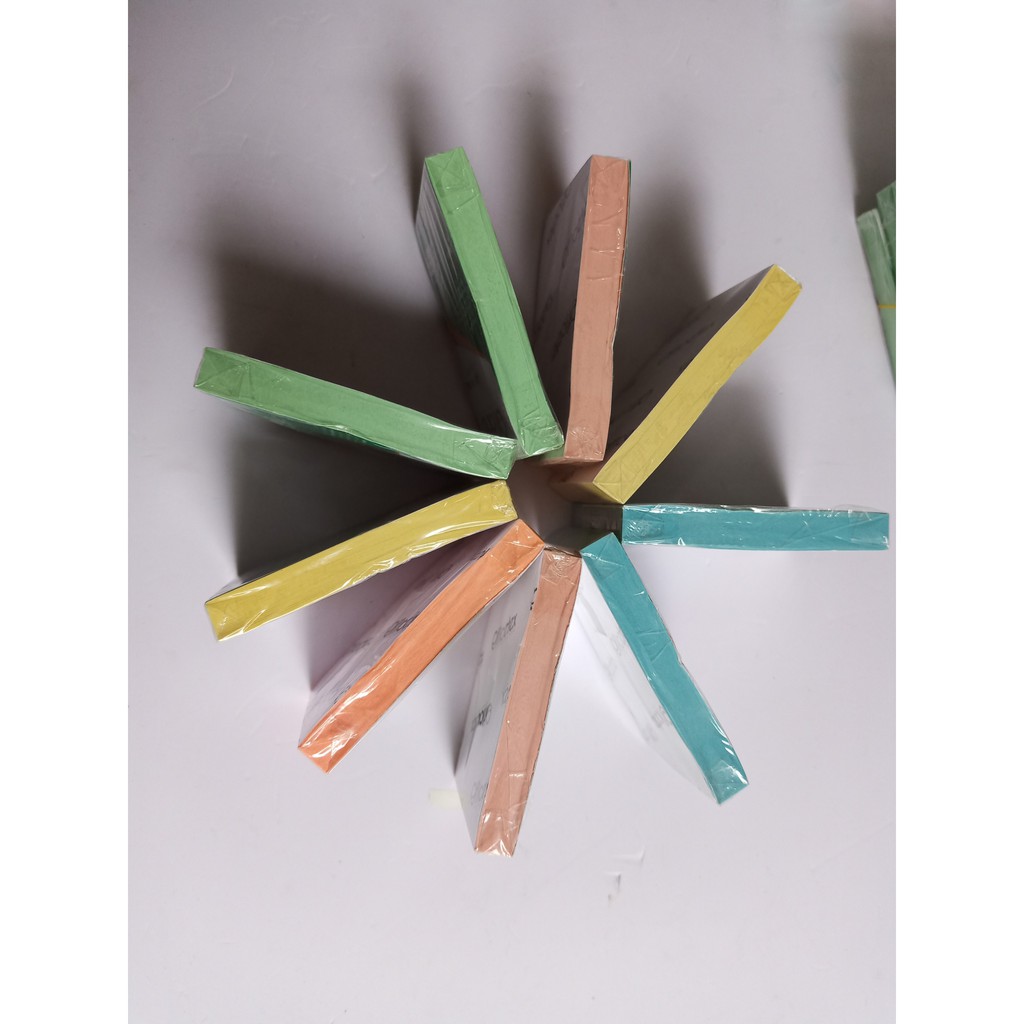 Giấy note 5 màu paster các size