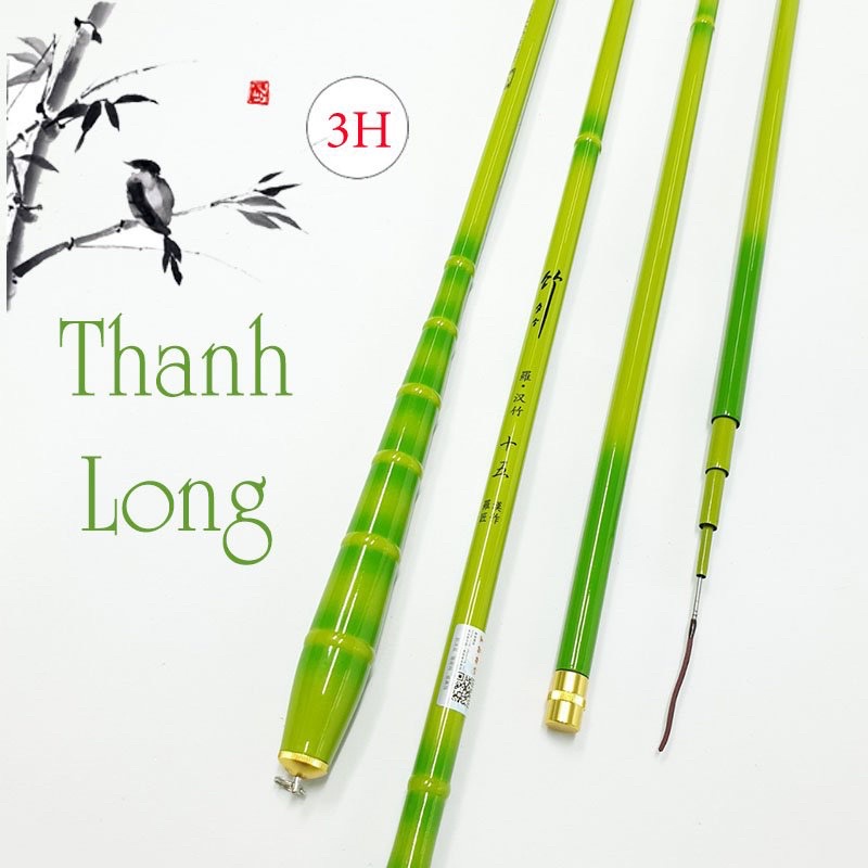 Cần câu tay Thanh long 3H câu đơn cá rô, diếc, chép nhiều độ dài 2m7-3m6-3m9-4m5-5m4-6m3