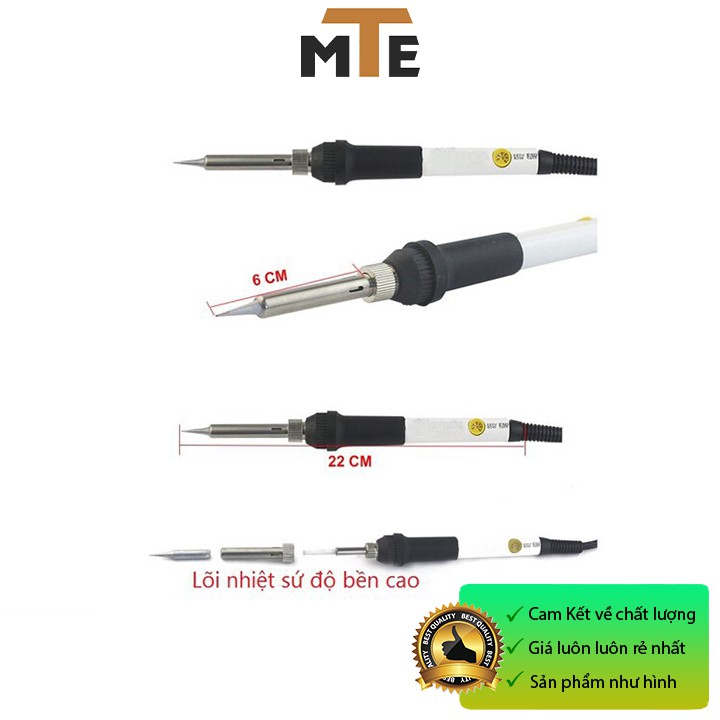 Mỏ hàn thiếc có điều chỉnh nhiệt độ 60W Soldering 220v Trạm hàn 908