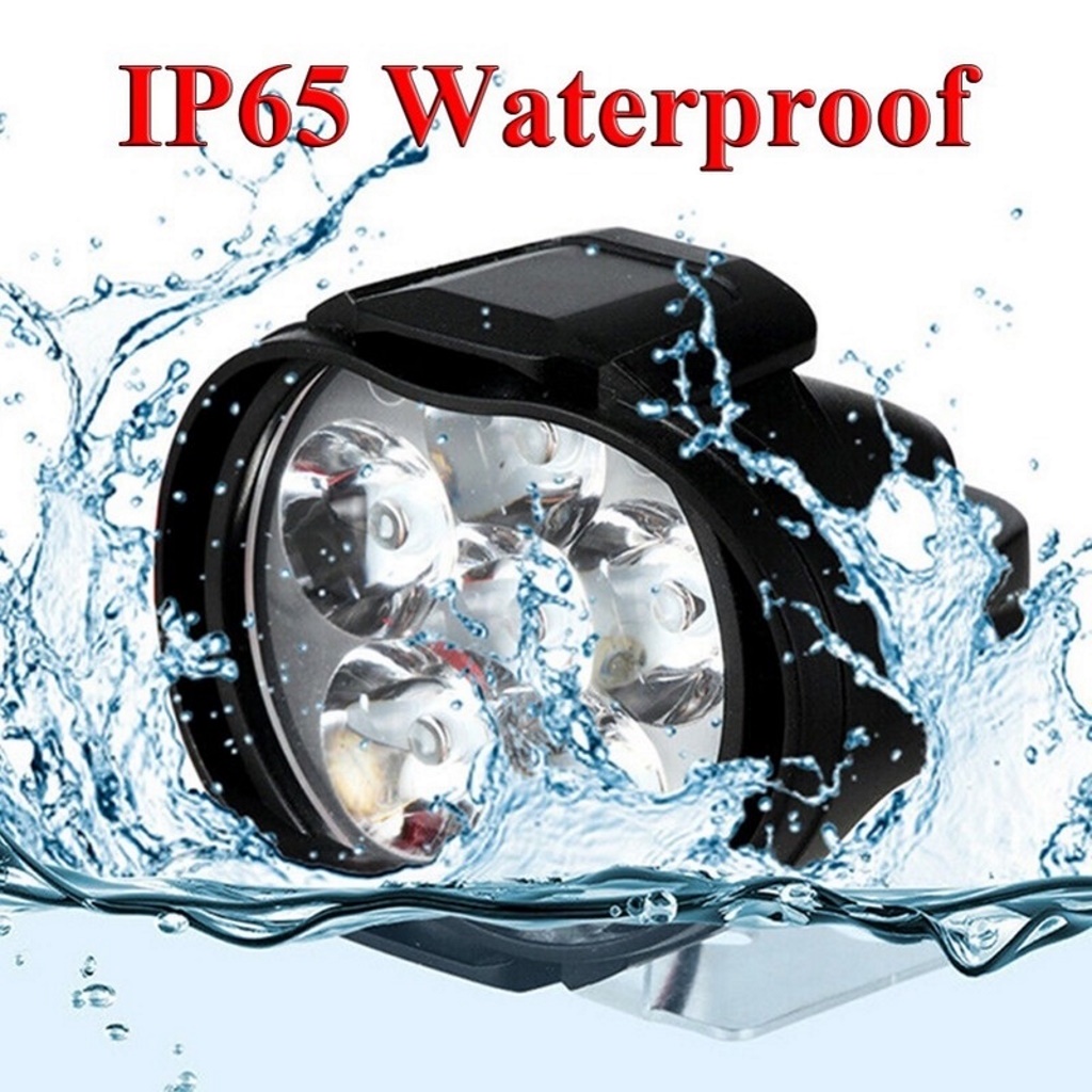 Đèn Led Trợ Sáng 6LED 12V Siêu Sáng Cho Xe Máy, Xe Đạp Điện, Đèn Chiếu Sương Mù Chống Nước