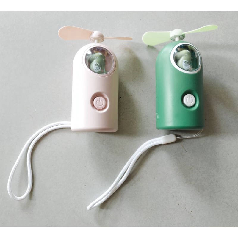 QUẠT SẠC 2 CHẾ ĐỘ CÓ ĐÈN MINI