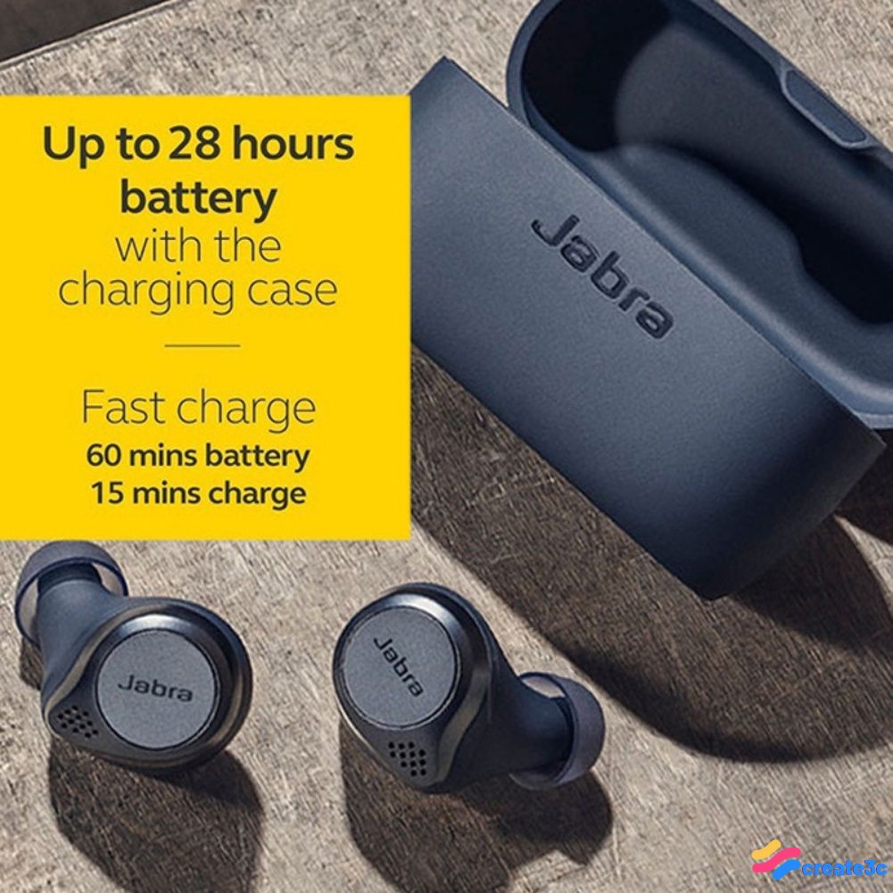 Tai Nghe Bluetooth Không Dây Jabra Elite 75t Chống Nước Chống Mồ Hôi Ip55 Creat3C