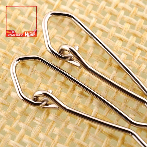 Set 100 móc khóa mồi câu cá bằng thép không gỉ kích thước 15/ 17/ 22mm