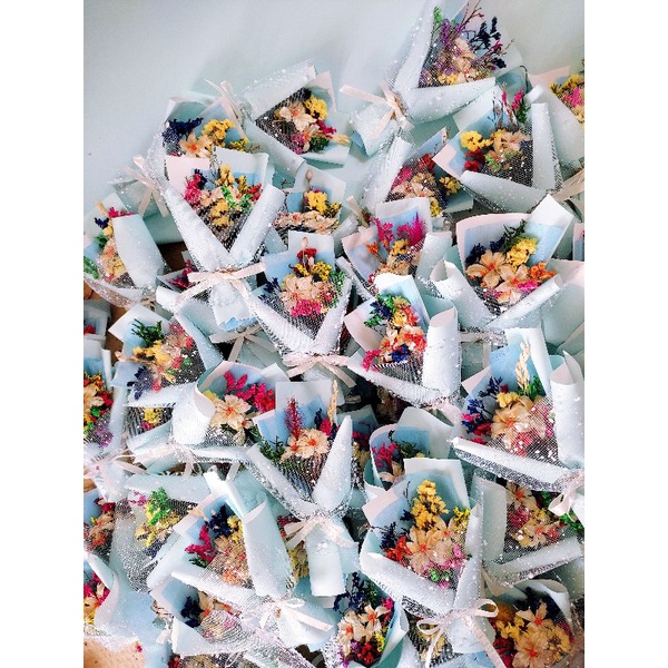 Bó hoa khô mini Mộc Anh 100% từ nguyên liệu thiên nhiên