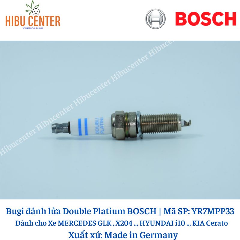 Bugi Chân Dài Double Platium BOSCH YR7MPP33 Típ 16 Dành Cho Xe Hyundai Mercedes
