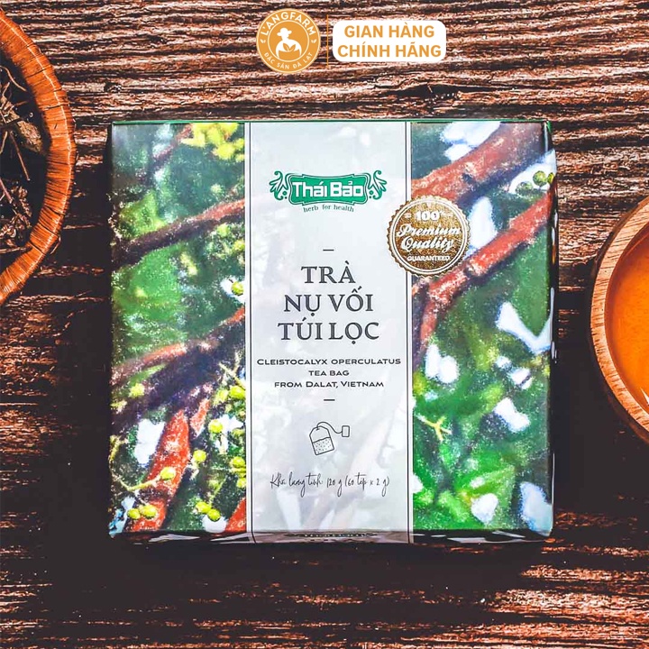 Trà nụ vối túi lọc L'angfarm, 60 tép hộp mẫu pastel art Thái Bảo, 25 tép hộp kraft cao cấp